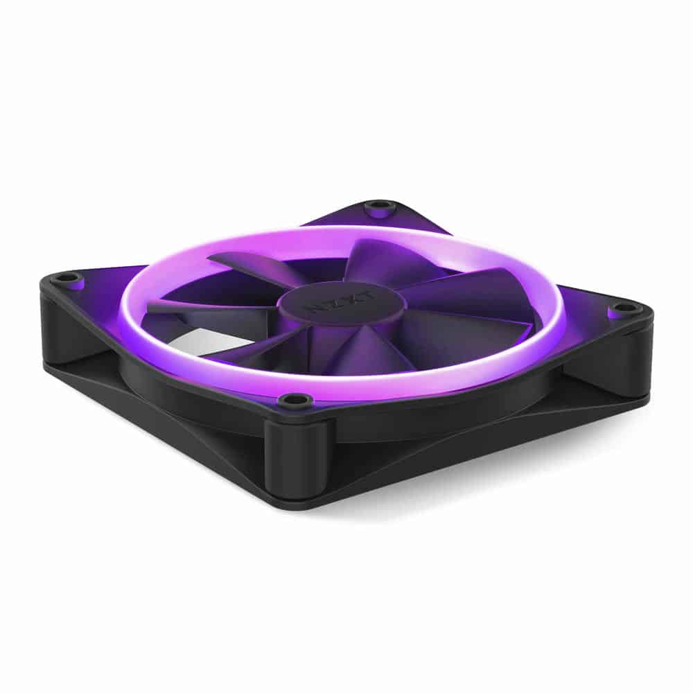 (image for) NZXT F120 RGB 120mm PWM Single High Airflow Fan Black